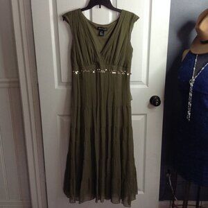 VTG Jonathan Martin Studio; "12" 100% Silk, Lined; Couture, Embellished; Sexy